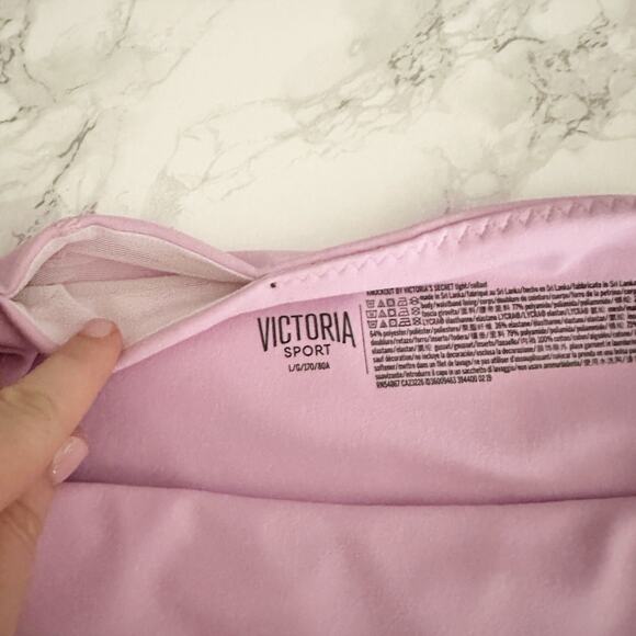 Victoria's Secret ‎ Lavender Fishnet Mesh Knockout 7/8 Tight women's size large - Picture 11 of 14